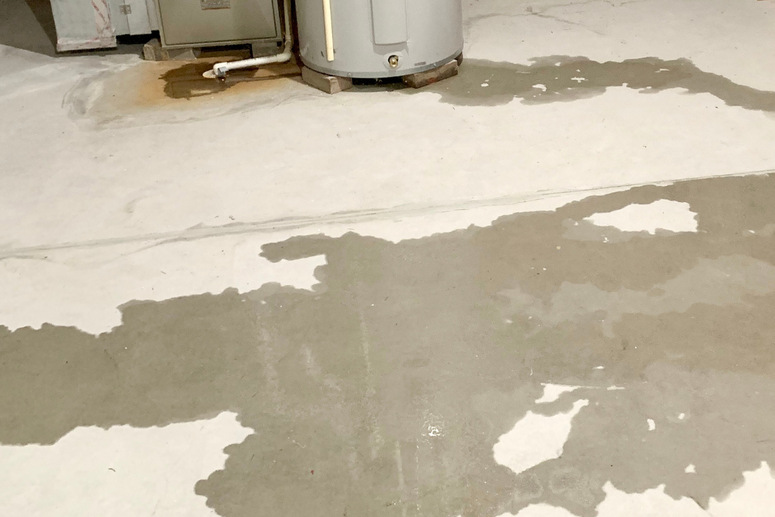 Basement Flood Flooded water on a basement floor
